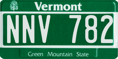 VT license plate NNV782