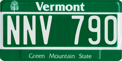 VT license plate NNV790