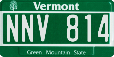 VT license plate NNV814