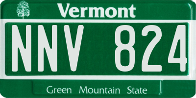 VT license plate NNV824