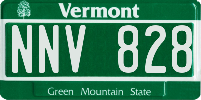 VT license plate NNV828