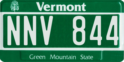 VT license plate NNV844