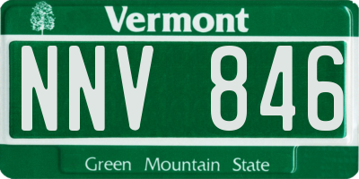VT license plate NNV846