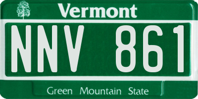 VT license plate NNV861