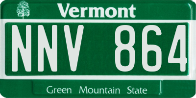VT license plate NNV864