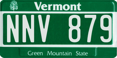 VT license plate NNV879