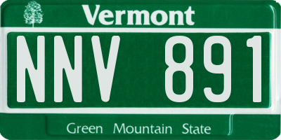 VT license plate NNV891