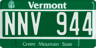 VT license plate NNV944