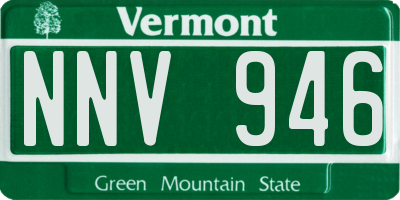 VT license plate NNV946