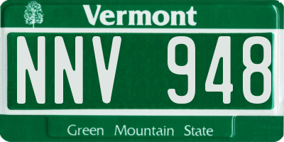 VT license plate NNV948