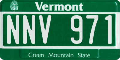 VT license plate NNV971