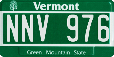 VT license plate NNV976