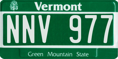 VT license plate NNV977