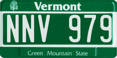 VT license plate NNV979