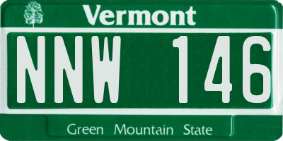 VT license plate NNW146