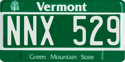 VT license plate NNX529