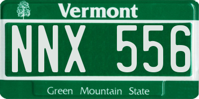 VT license plate NNX556