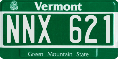 VT license plate NNX621