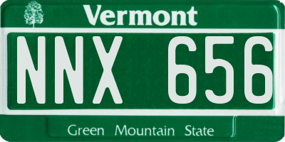 VT license plate NNX656