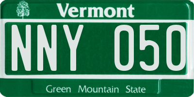 VT license plate NNY050