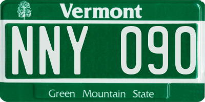VT license plate NNY090