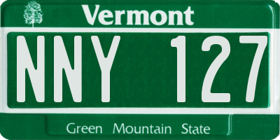 VT license plate NNY127