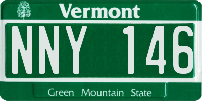 VT license plate NNY146
