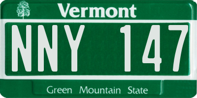VT license plate NNY147