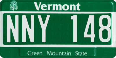 VT license plate NNY148