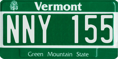 VT license plate NNY155