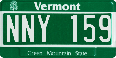 VT license plate NNY159
