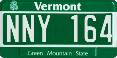 VT license plate NNY164