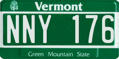 VT license plate NNY176