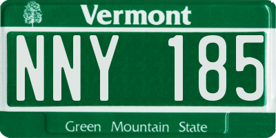 VT license plate NNY185