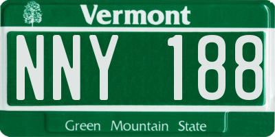 VT license plate NNY188