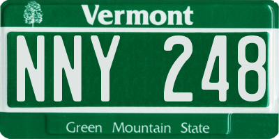 VT license plate NNY248