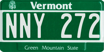 VT license plate NNY272