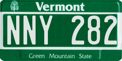 VT license plate NNY282