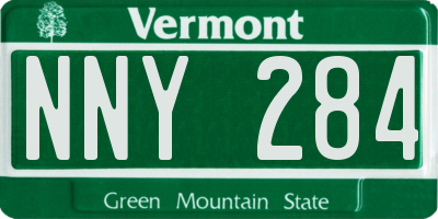 VT license plate NNY284