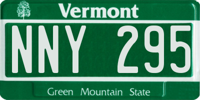VT license plate NNY295