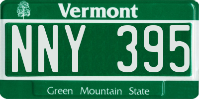 VT license plate NNY395