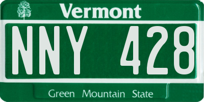 VT license plate NNY428