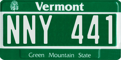 VT license plate NNY441