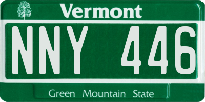 VT license plate NNY446