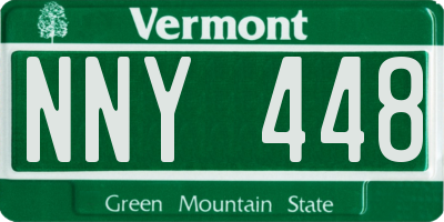 VT license plate NNY448