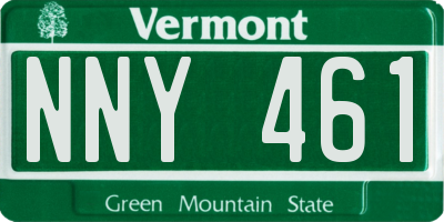 VT license plate NNY461