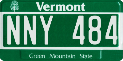 VT license plate NNY484