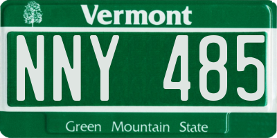 VT license plate NNY485