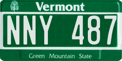 VT license plate NNY487