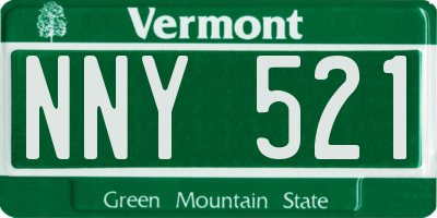 VT license plate NNY521